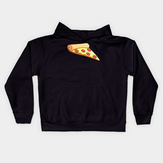 Pizza Slice Kids Hoodie by Koala's Fog Laboratory